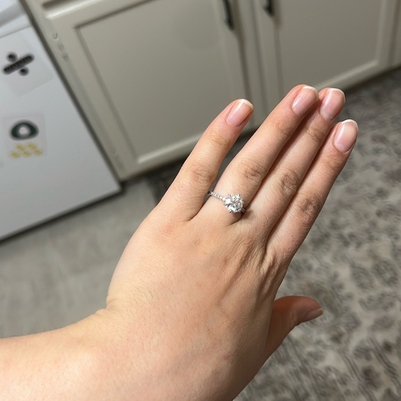 Moissainte/Diamond Engagement Ring - Picture 12 of 17